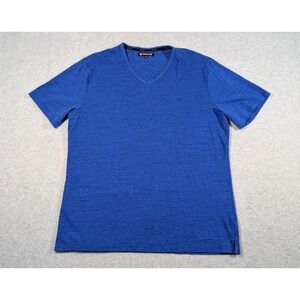 Buttercloth Men‎ Shirt XL Icy Cotton Performance Vneck Short Sleeve Heather